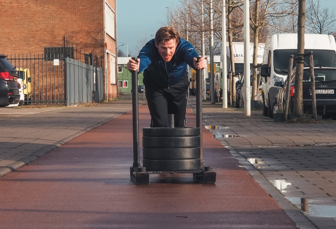 Strongman training in de Open Gym